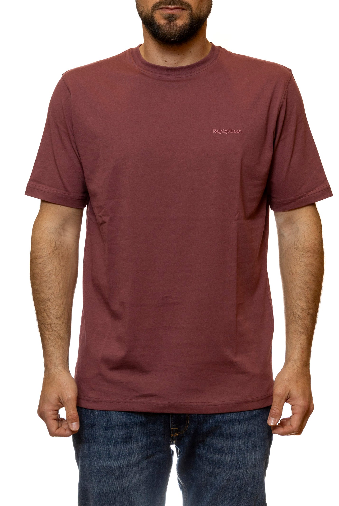 REFRIGIWEAR girocollo cotone bordeaux T62800 HALEN-C01614