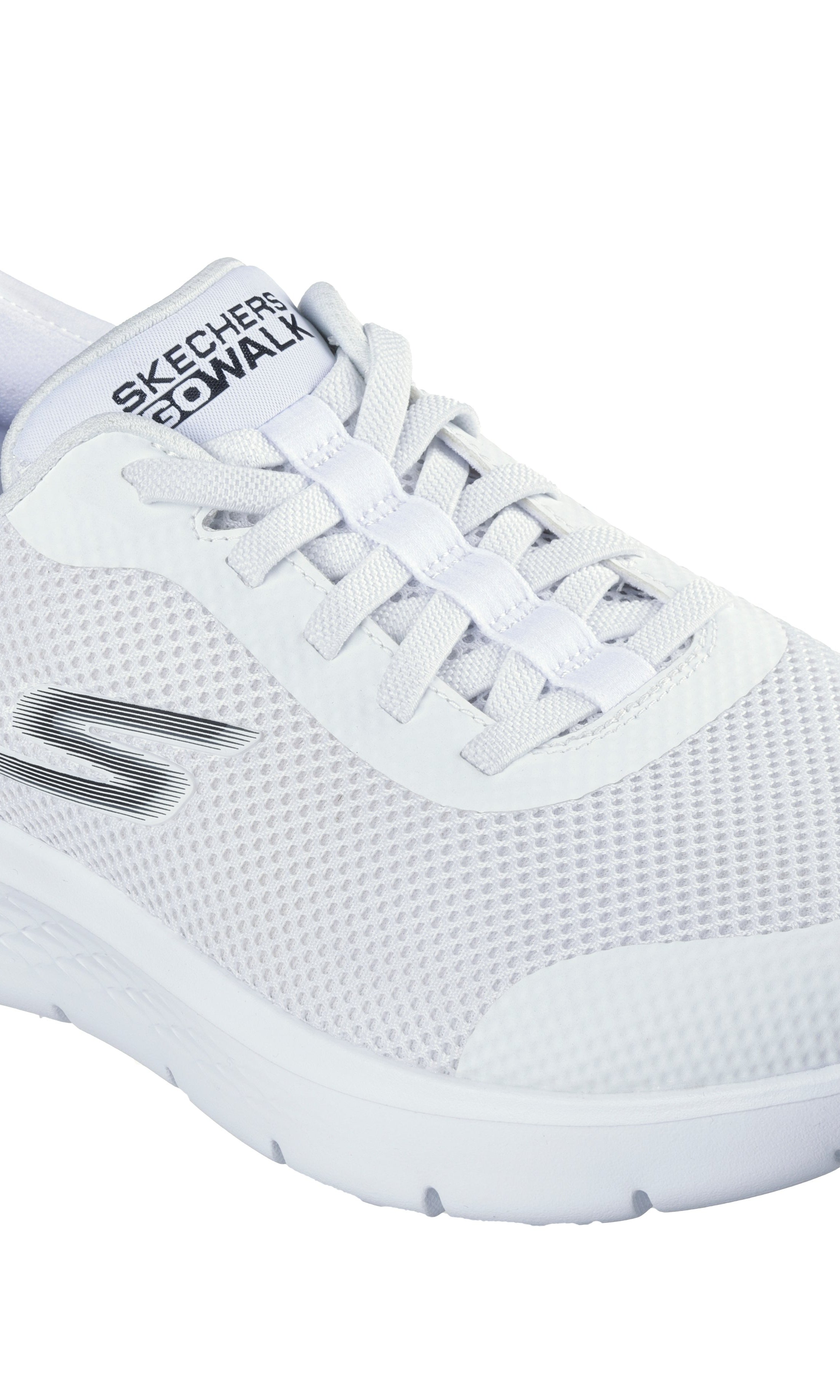SKECHERS Sneaker go walk flex slip ins bianco 216324 GO WALK FLEX-WHT