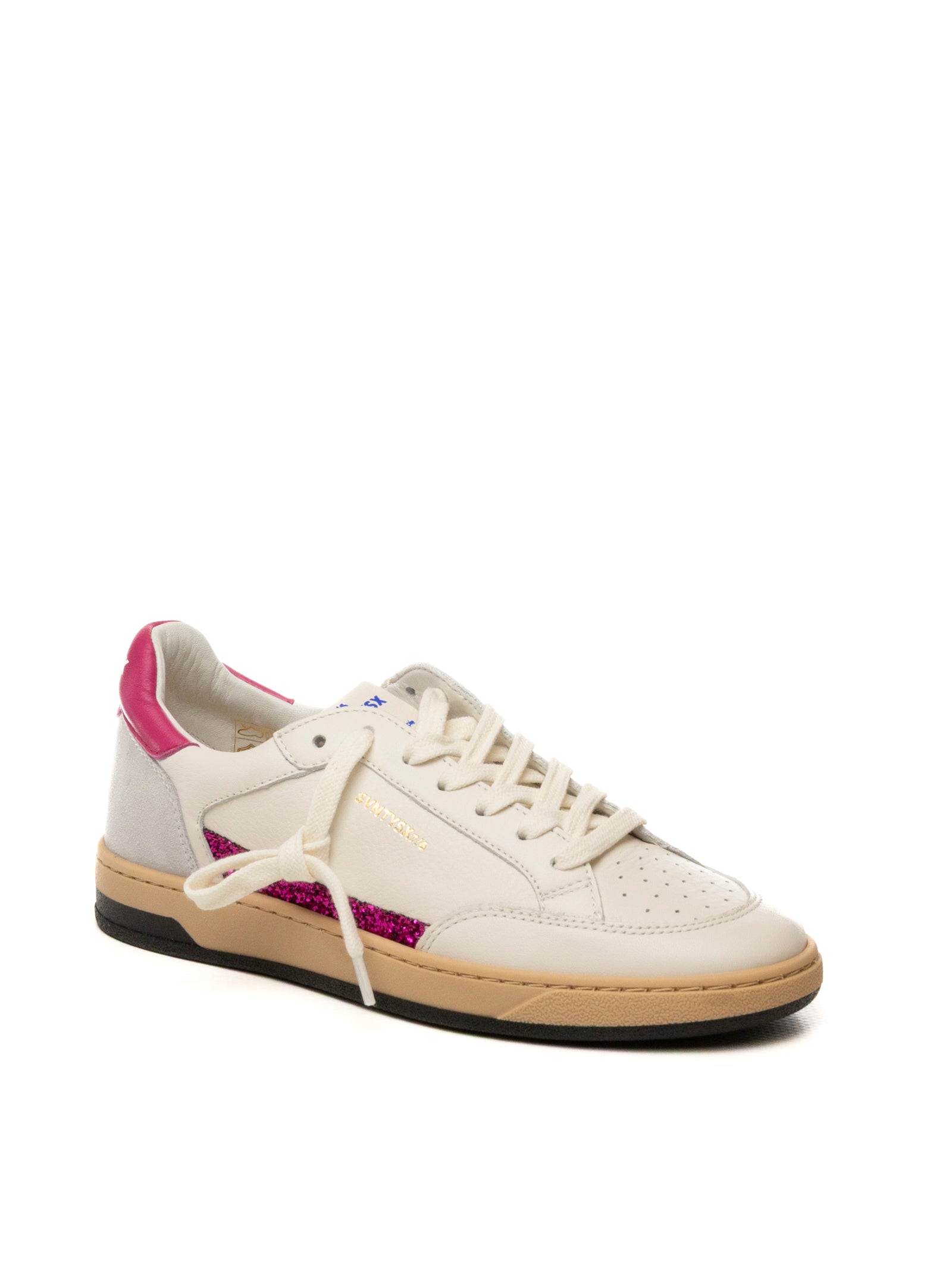 THE 76 Sneaker stay bianco/fuxia STAY D PELLE-WHI/FUXIA