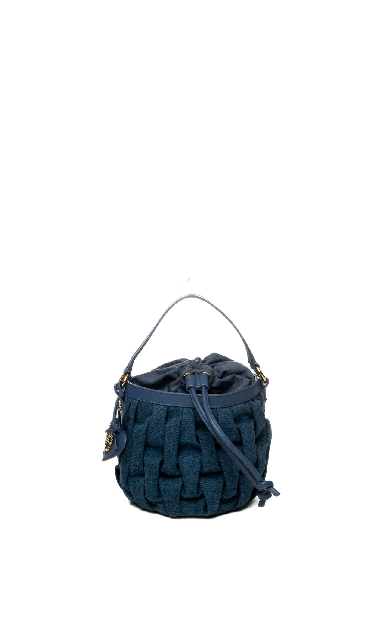TOSCABLU borsa a spalla plissè blu 622B22 PELLE-C30