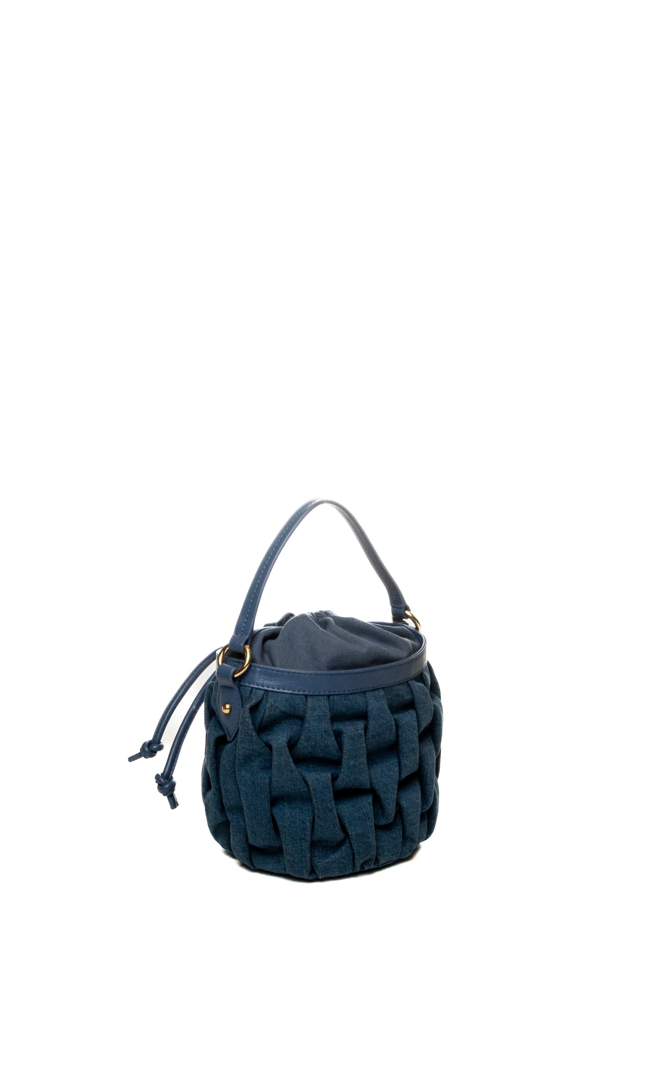 TOSCABLU borsa a spalla plissè blu 622B22 PELLE-C30
