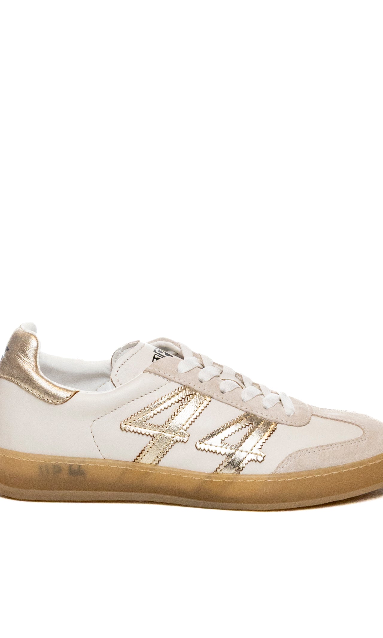 UP44 sneaker bianco/platino W3 PEL/SUE-BIA/PLATI
