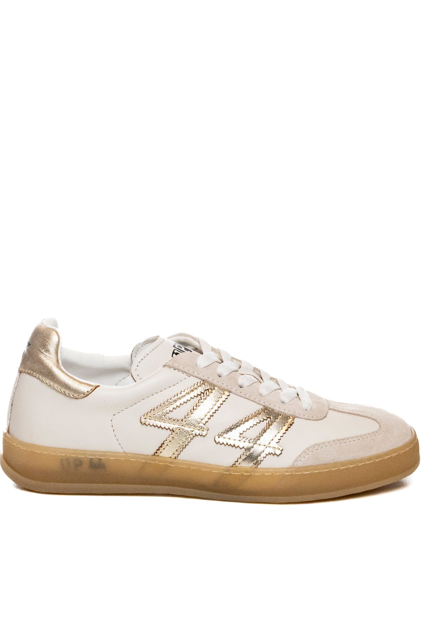 UP44 sneaker bianco/platino W3 PEL/SUE-BIA/PLATI