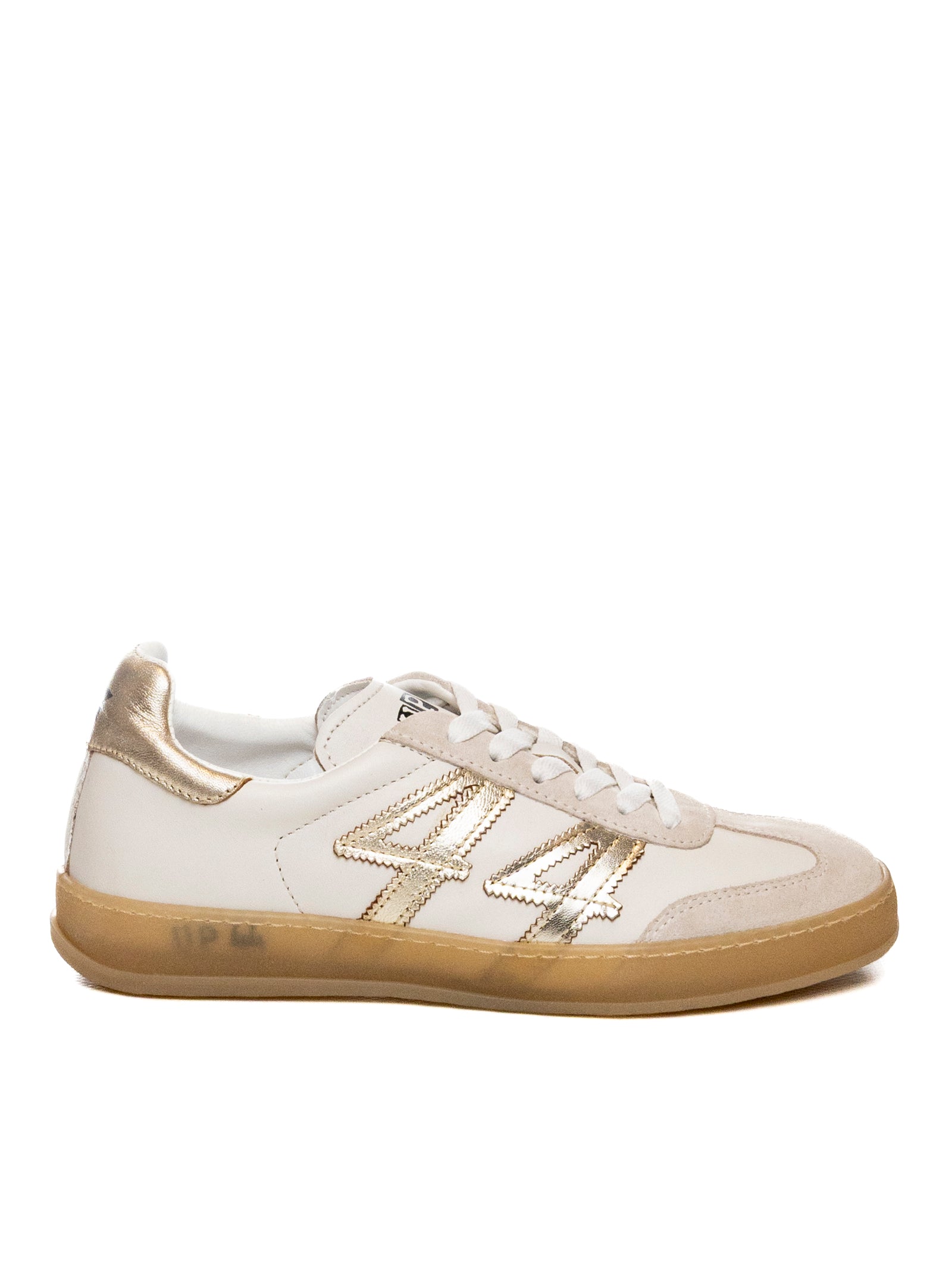 UP44 sneaker bianco/platino W3 PEL/SUE-BIA/PLATI