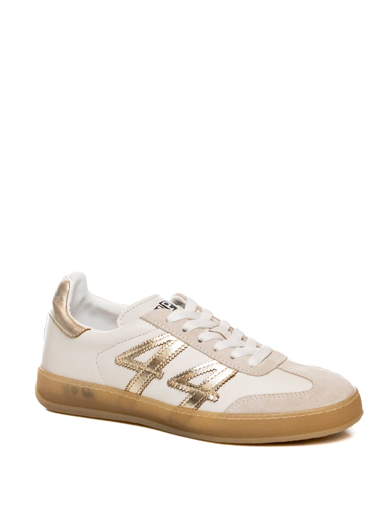 UP44 sneaker bianco/platino W3 PEL/SUE-BIA/PLATI
