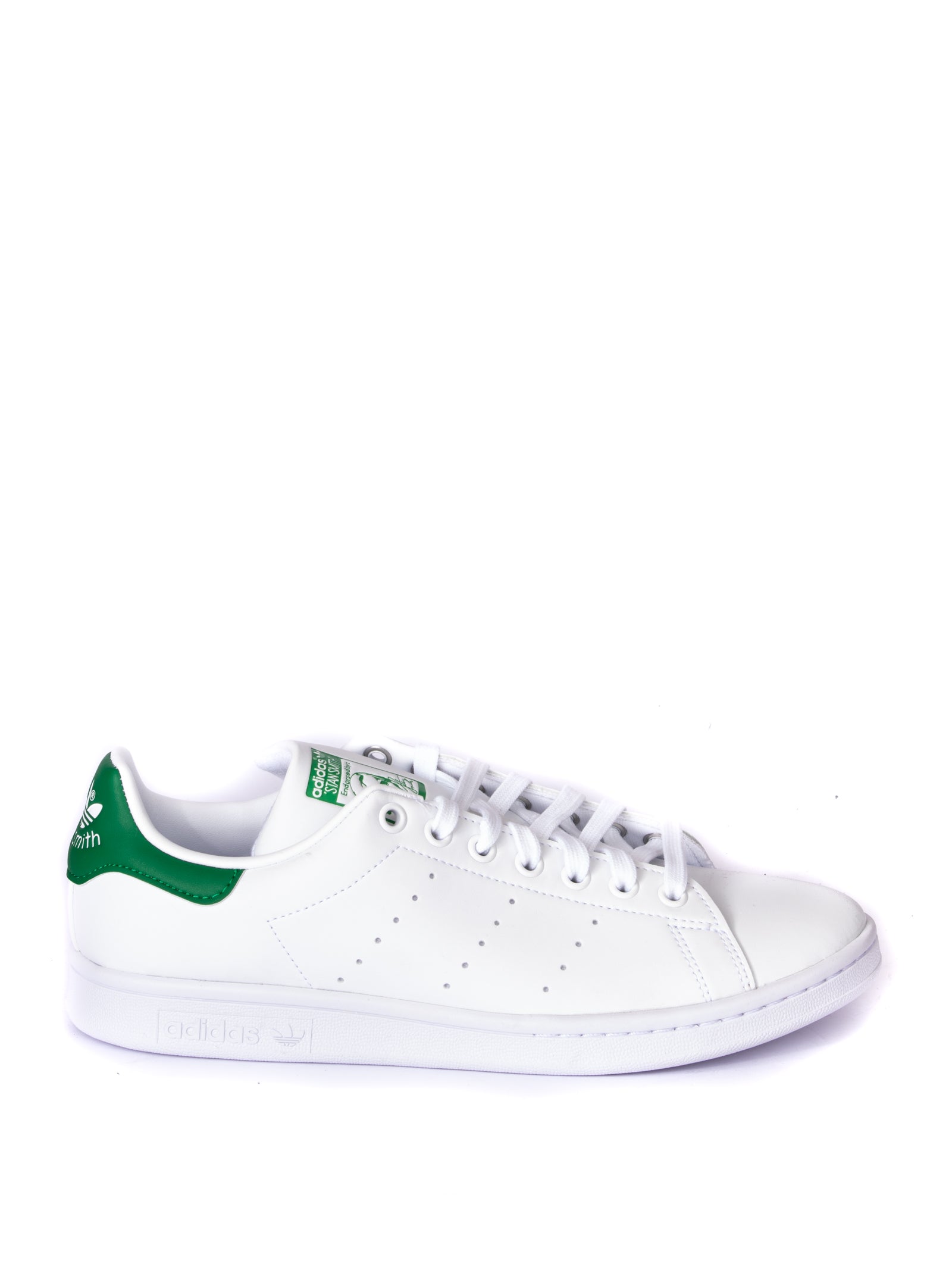 ADIDAS White/green stan smith sneaker<BR/> FX5502 STAN SMITH-BIANCO/VERDE 