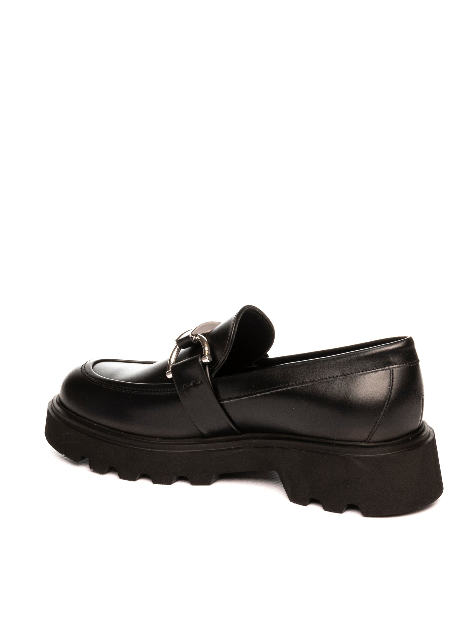 FRAU Mocassino pelle nero 85N4 SETA-NERO 