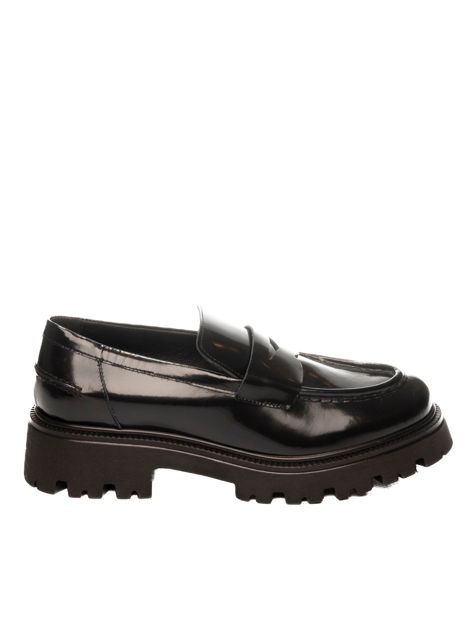 VSL Mocassino pelle nero <BR/> 7807 ASPORT-NERO 