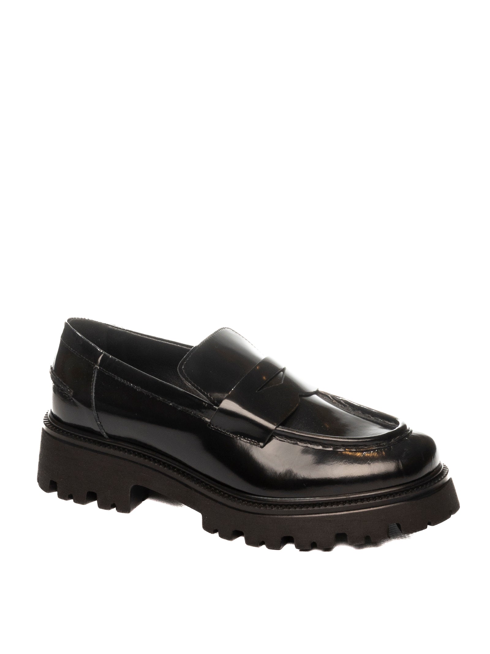VSL Mocassino pelle nero <BR/> 7807 ASPORT-NERO 