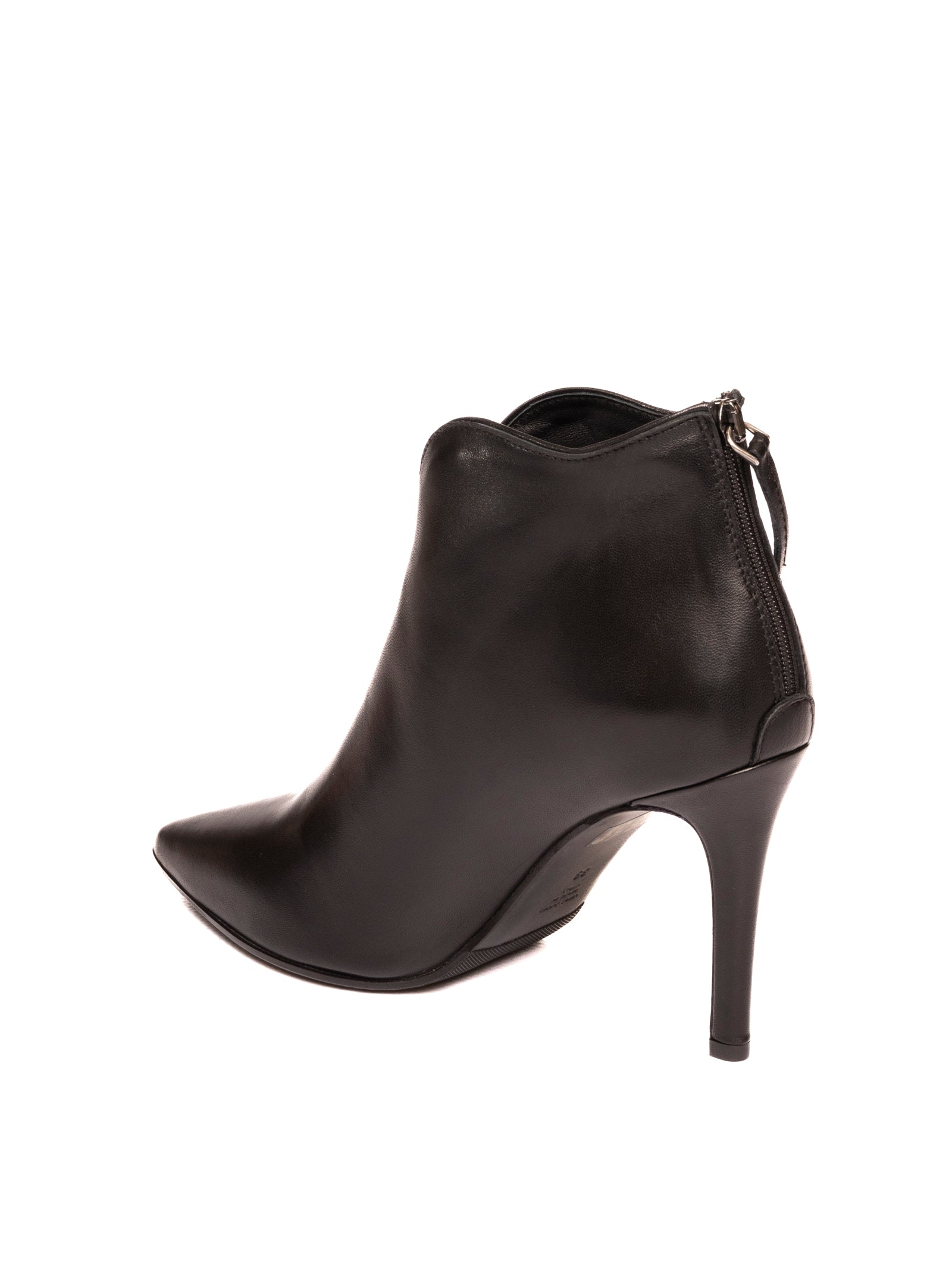 FRANCO RUSSO tronchetto in pelle nero 206520 NAPPA-NERO 