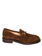 FRANCO RUSSO mocassino in camoscio marrone 8002 CAM-T.MORO 