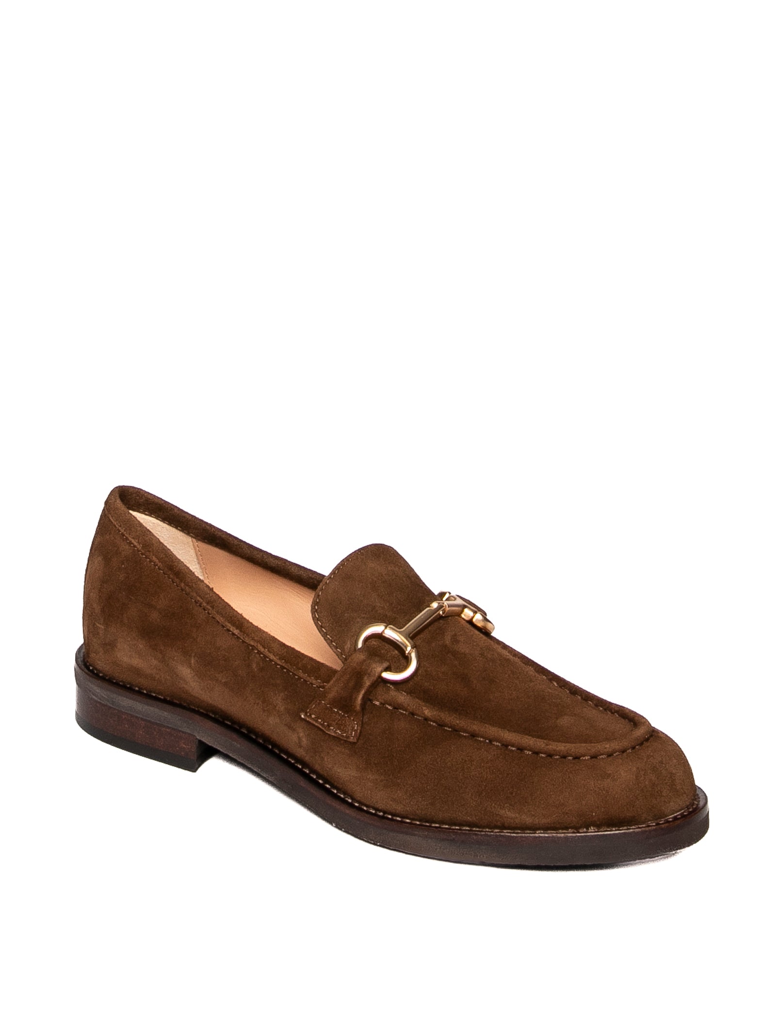 FRANCO RUSSO mocassino in camoscio marrone 8002 CAM-T.MORO 