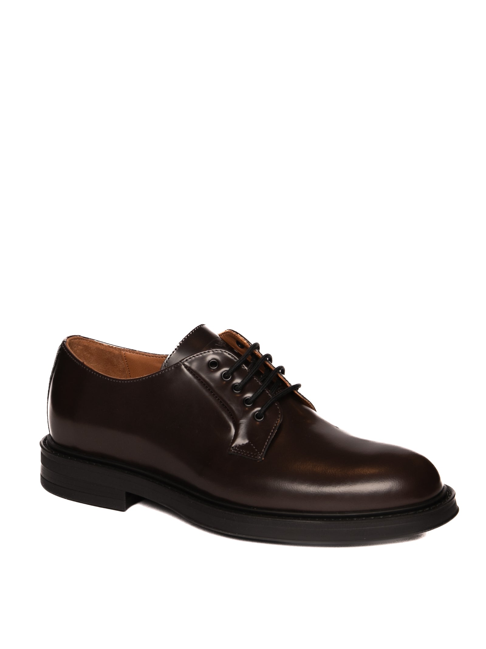 FRAU derby in pelle semilucida bordeaux 73Q1 BRISTOL-MULBERRY 