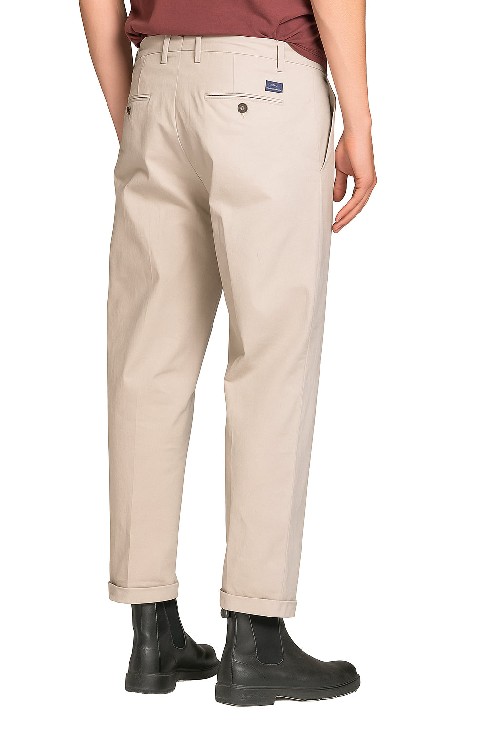 IMPURE pantalone devis beige DEVIS CHINO-DESERT 