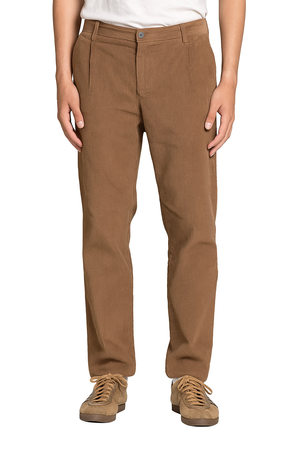 IMPURE pantalone velluto marrone MIHARA VELL-MUD 