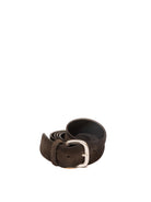 ITALIAN BELTS cintura camoscio testa di moro 754/35 CAM/MORO 