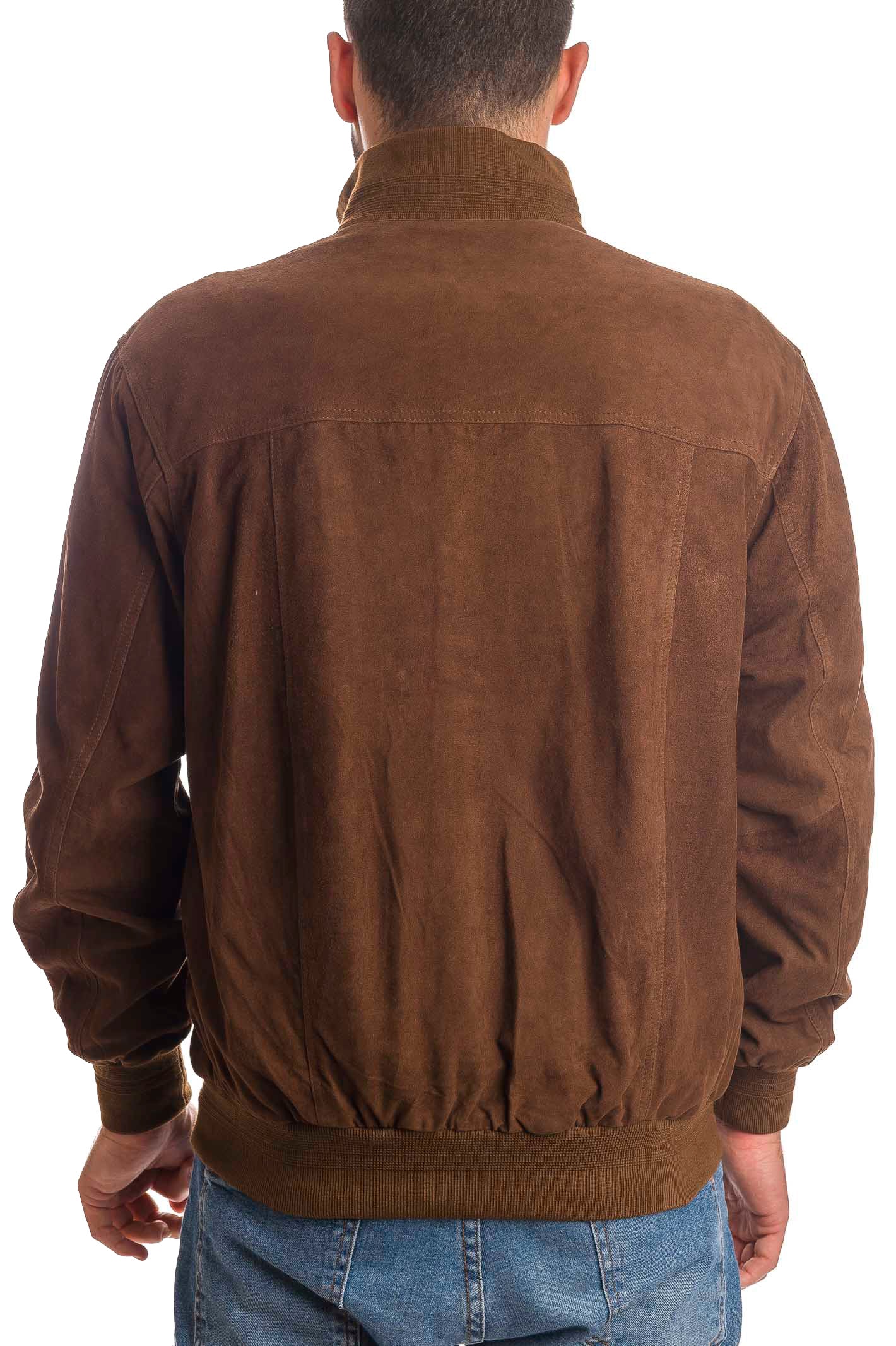 PK BY PASKAL giubbino camoscio marrone 003 CAM-TIMBER 