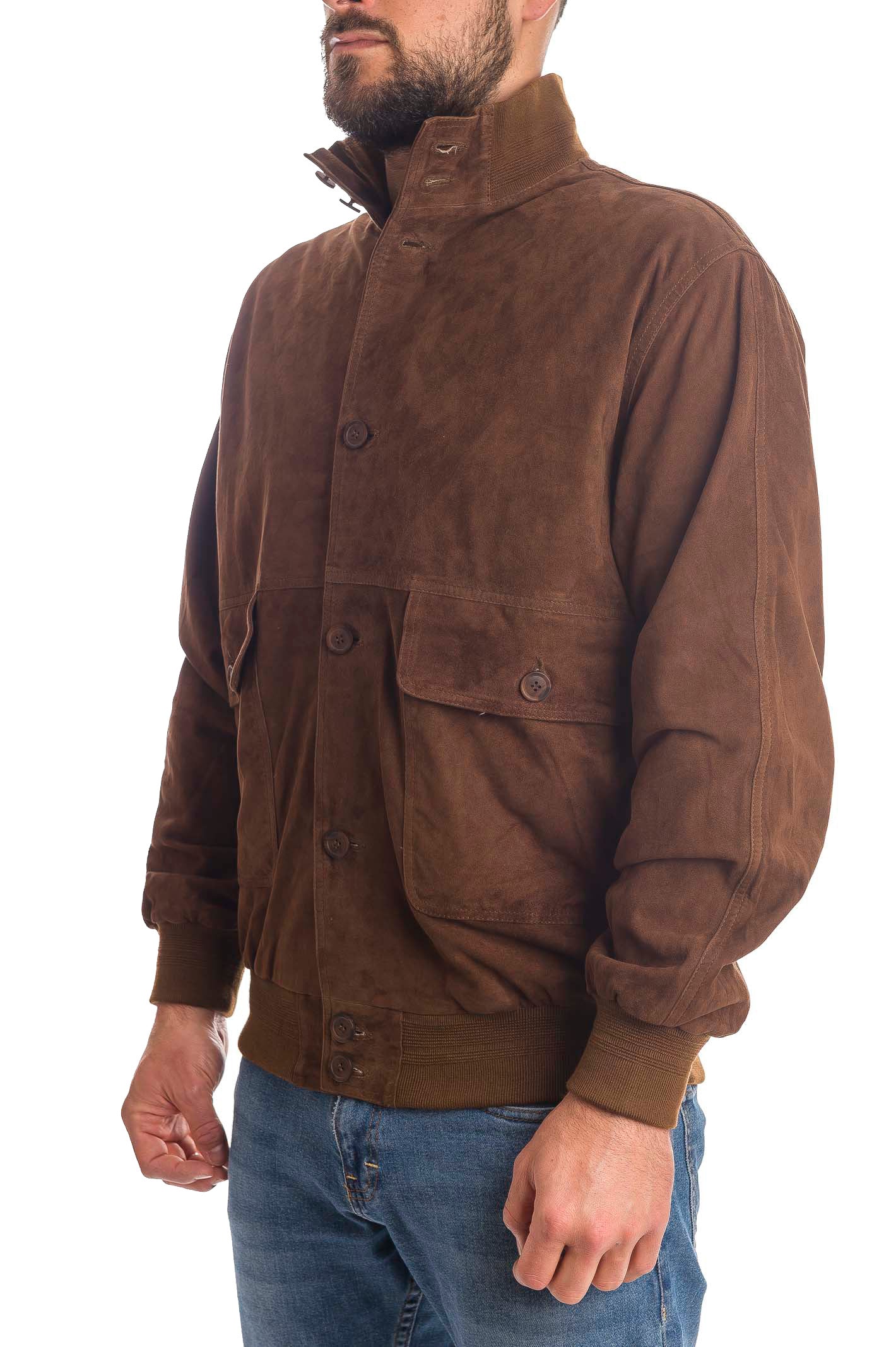 PK BY PASKAL giubbino camoscio marrone 003 CAM-TIMBER 