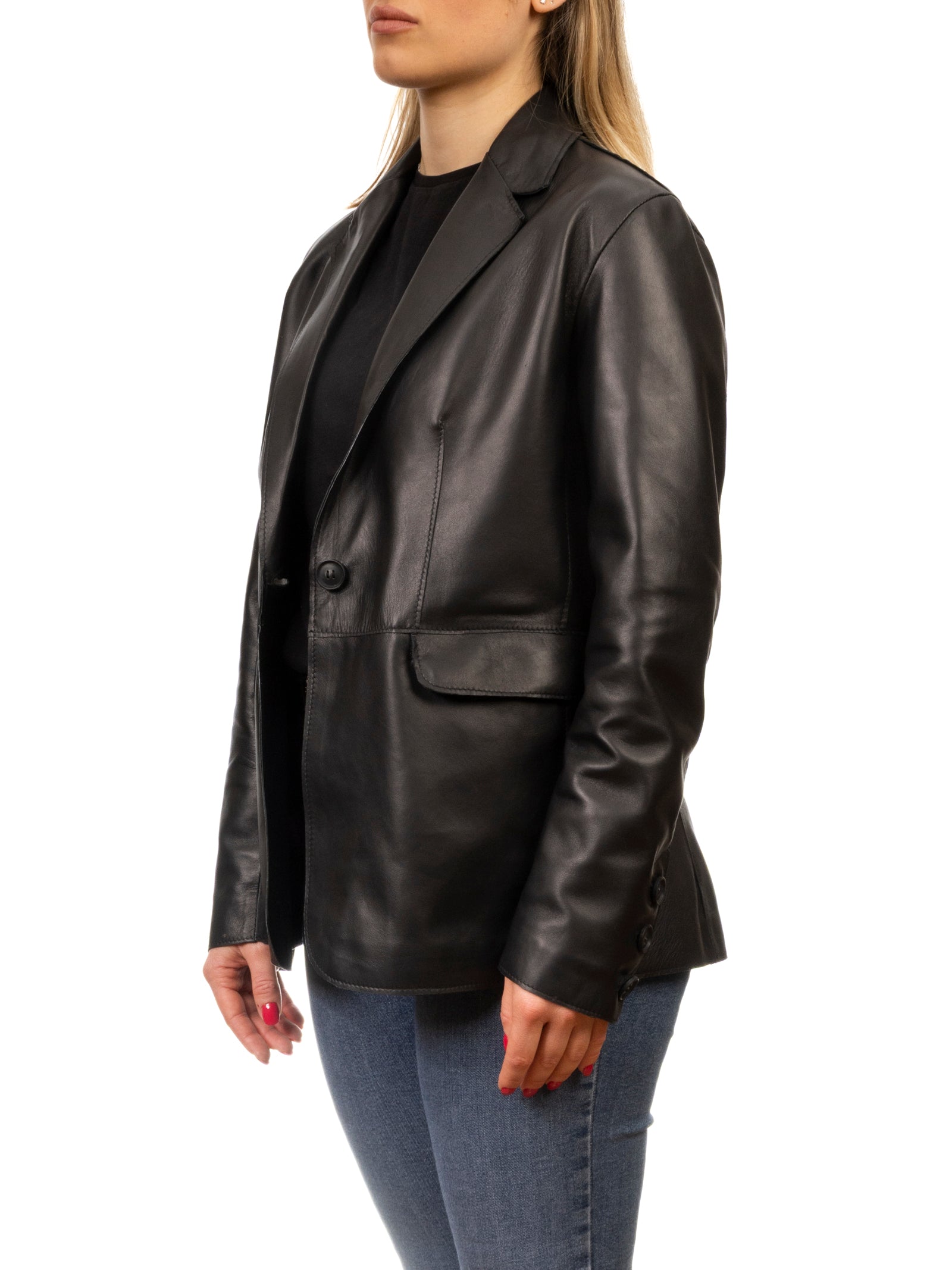 PK BY PASKAL giubbino nappa nero 163 NAPPA-NERO 