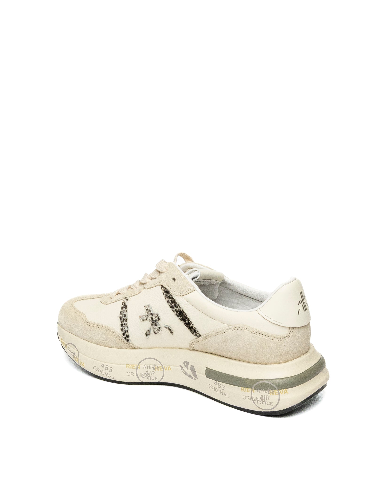 PREMIATA Sneaker cassie bianco/animalier CASSIE PELLE/CAM-7682 