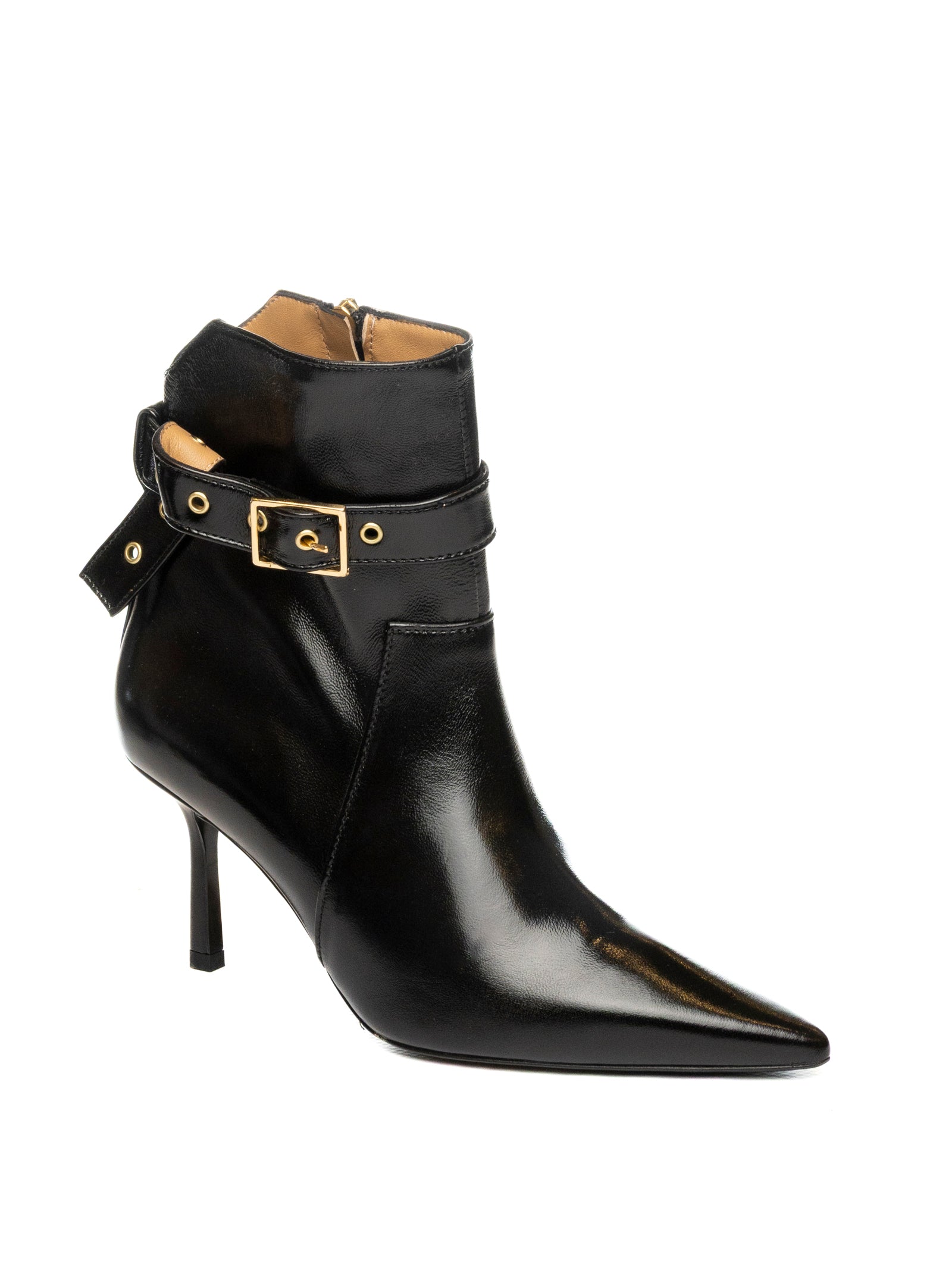 WO MILANO Tronchetto fibbia nero 653 PITTI-NERO 