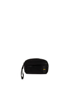 Pochette in nylon nero Blauer vista frontale con laccetto da polso e zip