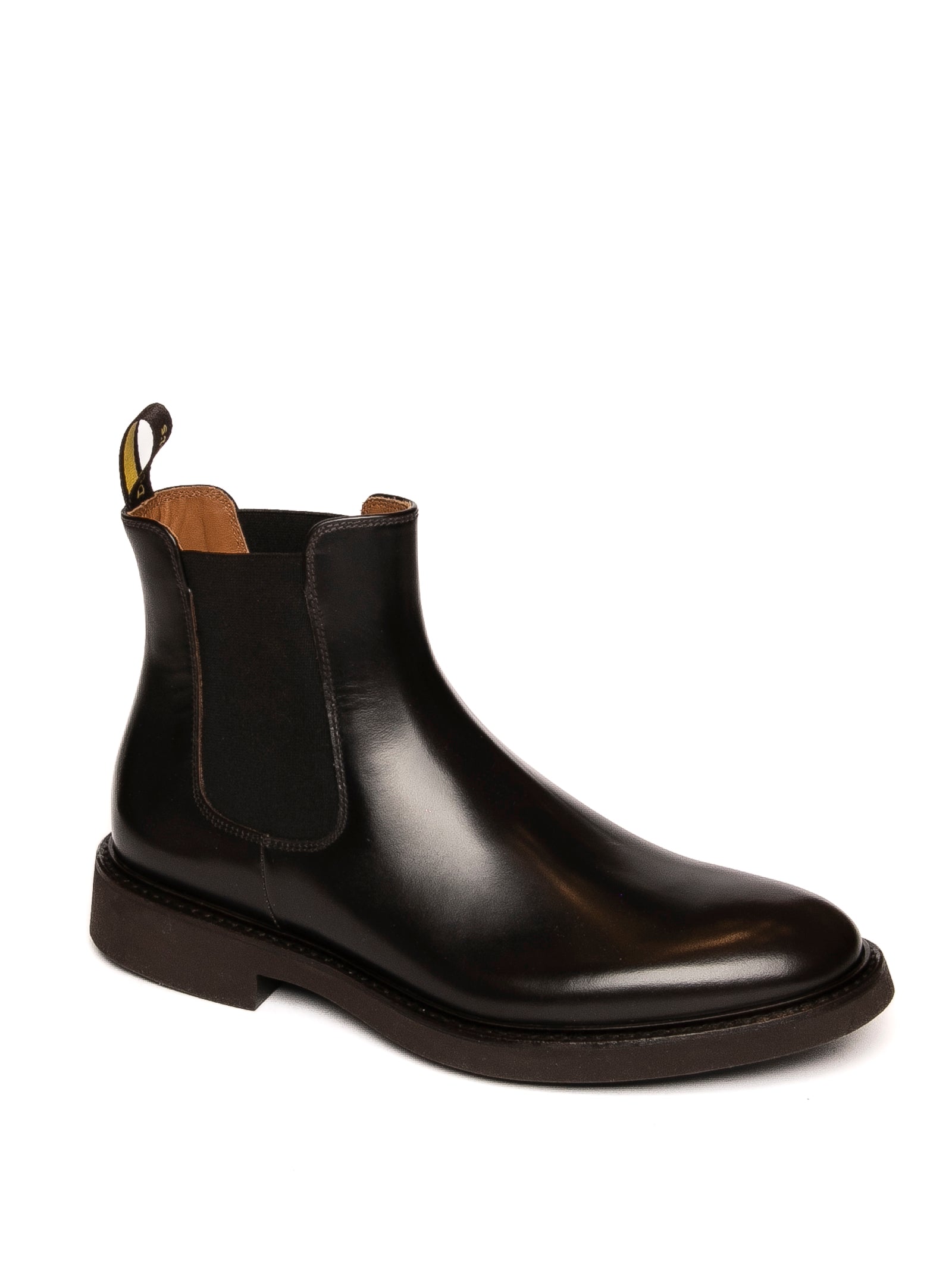 DOUCAL'S beatles in pelle ebano <BR/> 1343 HORSE-EBANO 