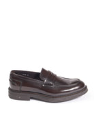 DOUCAL'S mocassino in pelle ebano<BR/> 2726 HORSE-EBANO 