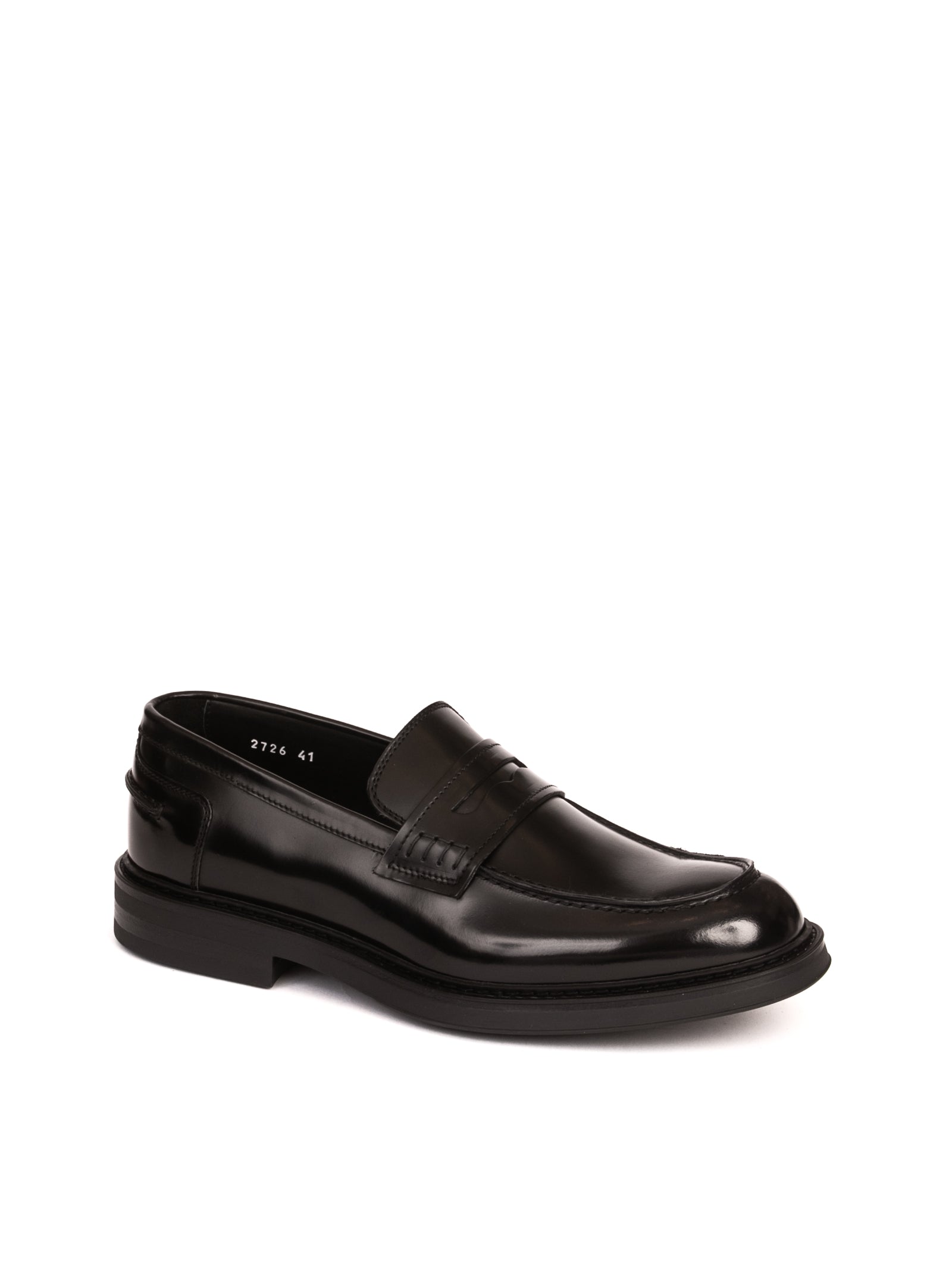 DOUCAL'S mocassino in pelle nero <BR/> 2726 HORSE-NERO 