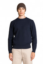 IMPURE pullover lana blu CHARLIE LAMBSWOOL-C01 