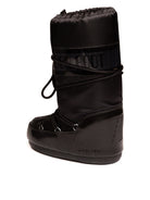 Doposci in nylon nero MOON BOOT vista posteriore del tallone e della suola