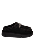 MOU Sabot montone nero<BR/> BOUNCE CLOG METAL LOGO 531001A-BKBK 