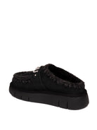 MOU Sabot montone nero<BR/> BOUNCE CLOG METAL LOGO 531001A-BKBK 