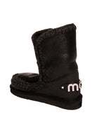 MOU stivaletto eskimo 24 nero logo metal<BR/> ESKIMO 24 RHINESTONES LOGO 101037B-CBKG 