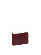 Borsa a tracolla in pelle ribes PINKO vista posteriore con logo impresso a secco