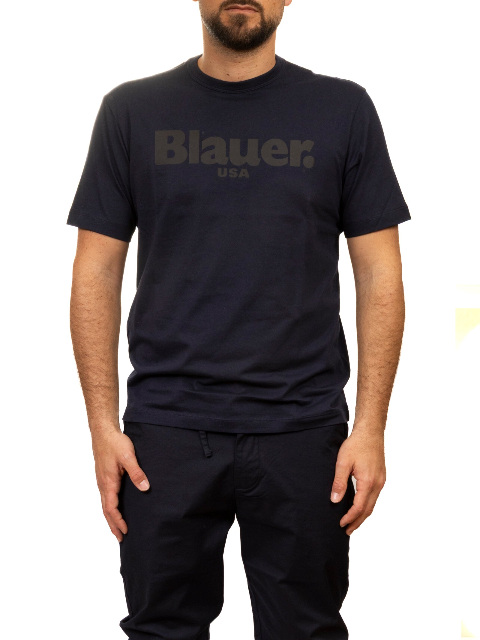 BLAUER t-shirt bourne blu 02191-BOURNE 004547-888 