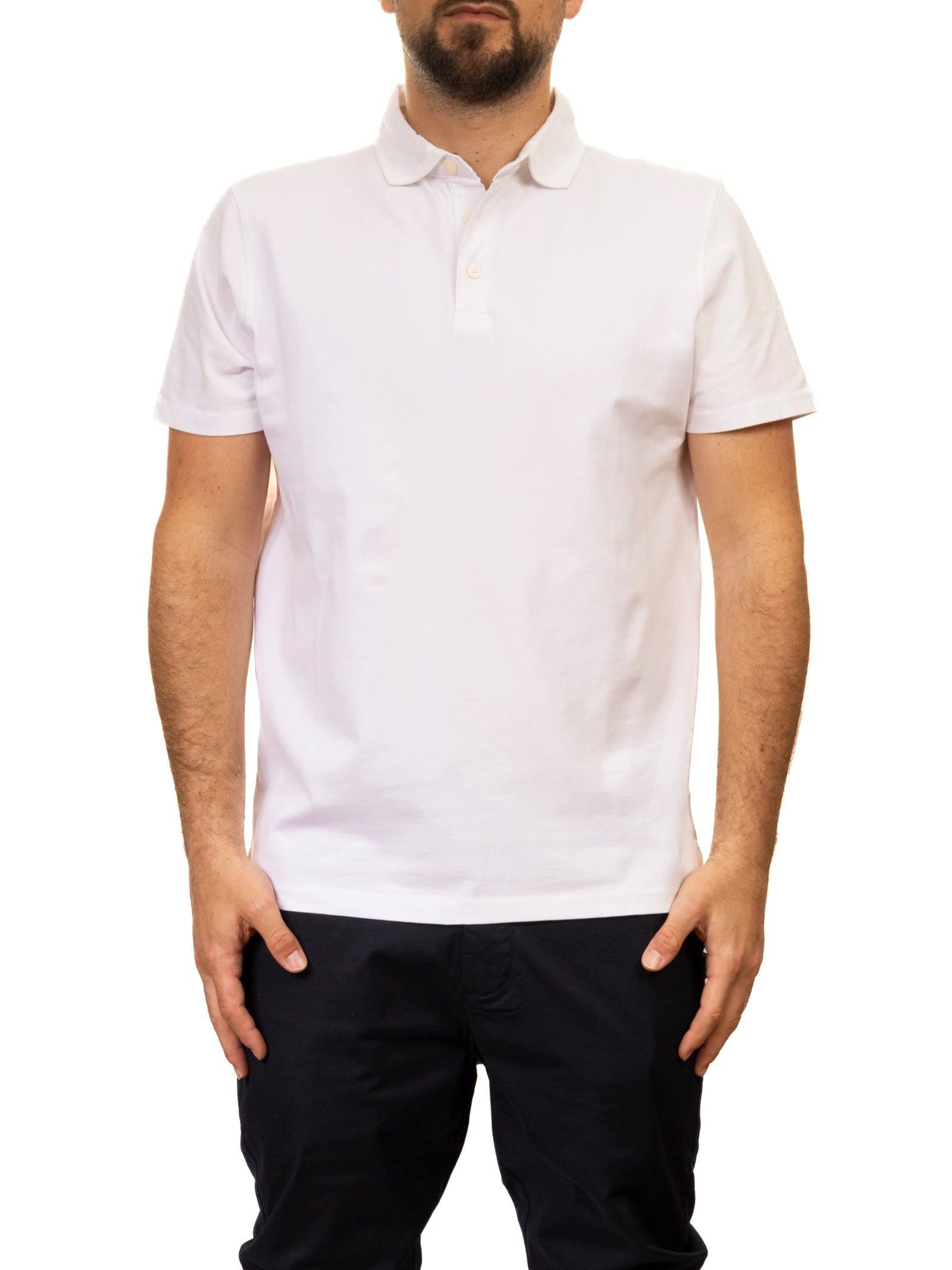 IMPURE polo peter bianco PETER.PIG PIQUET-C24 