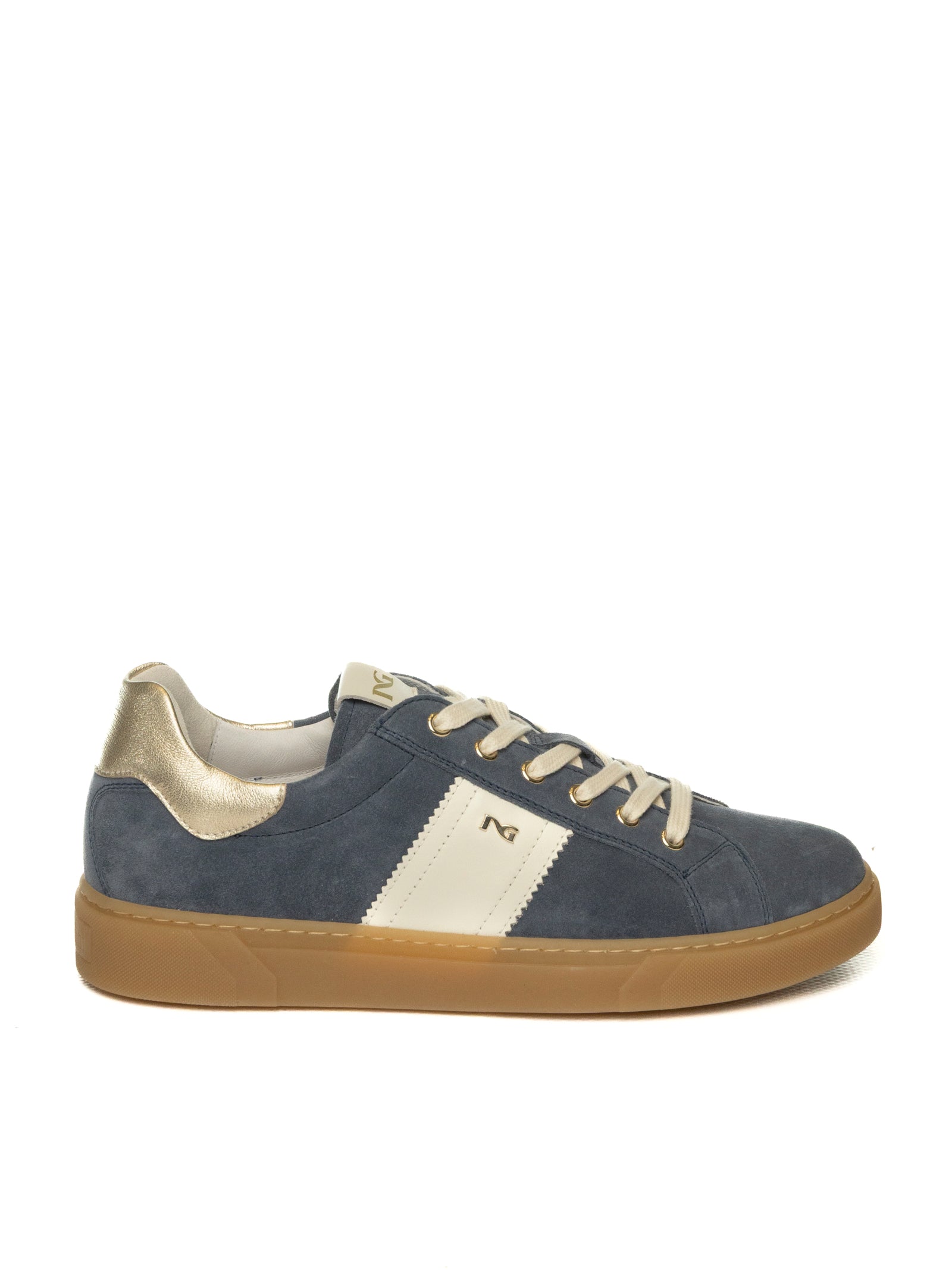 NERO GIARDINI Sneaker camoscio blu E513004D VELOUR-AVIO 