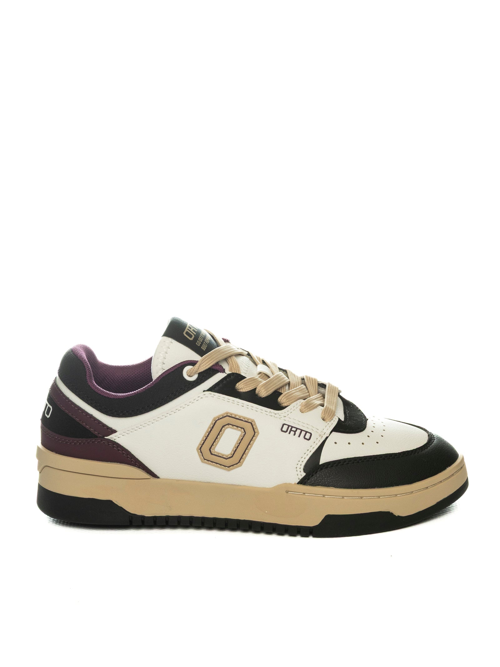 ORTO Sneaker eclipse bianco/nero/viola ECLIPSE D PELLE-VIOLA/BLK/WHI 