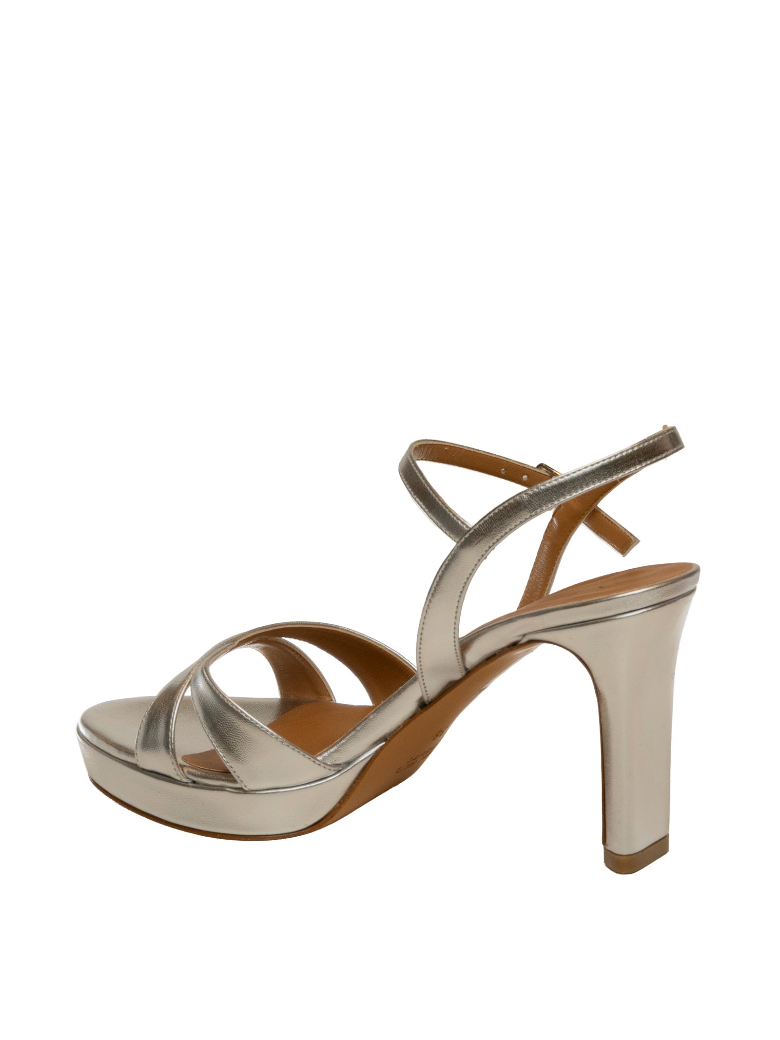 ALBANO sandalo pelle argento 412 SOFT-ARG 