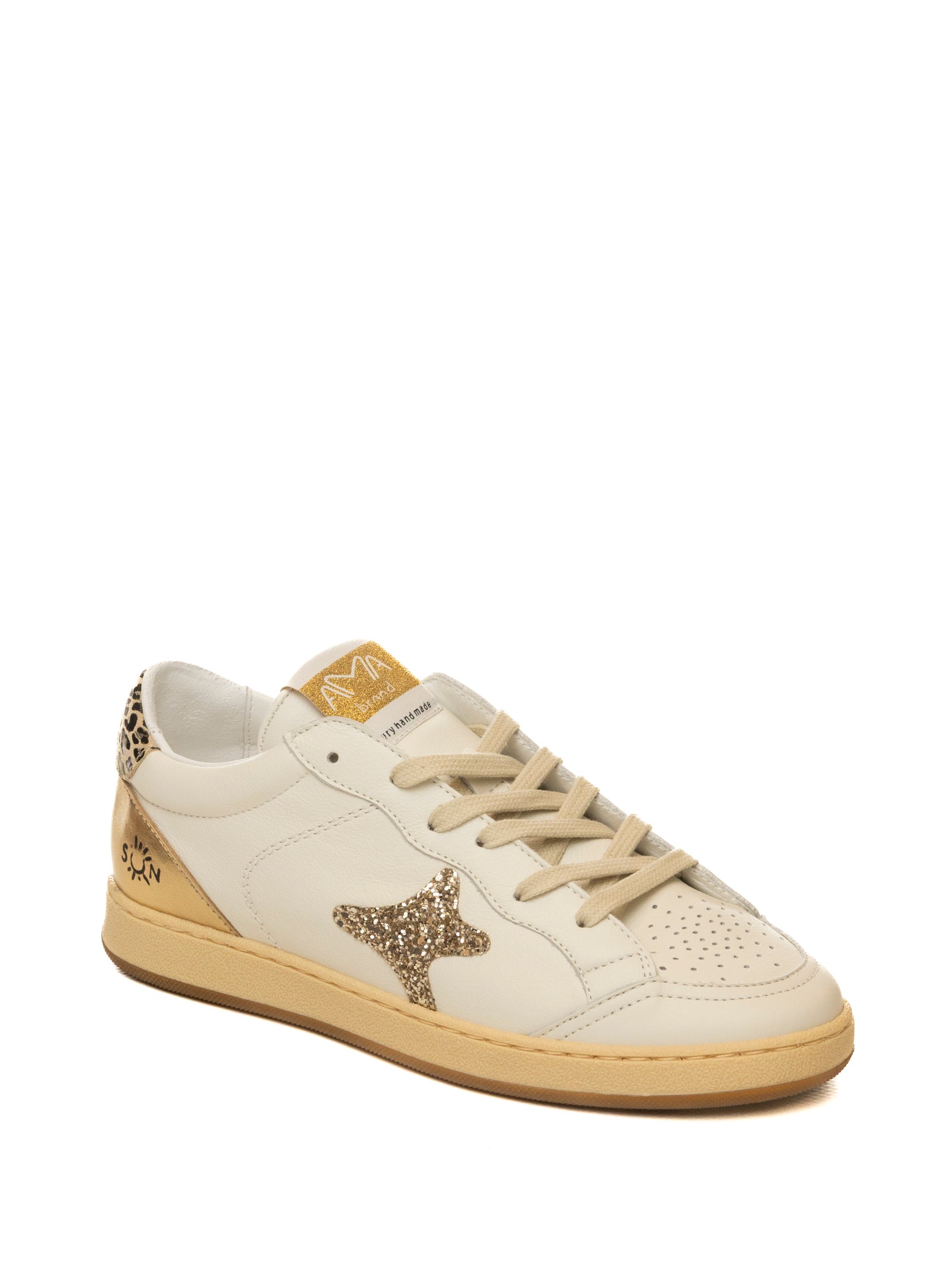 AMA BRAND DELUXE Sneaker sun bianco/oro SUN D 4563-BIA/ORO 