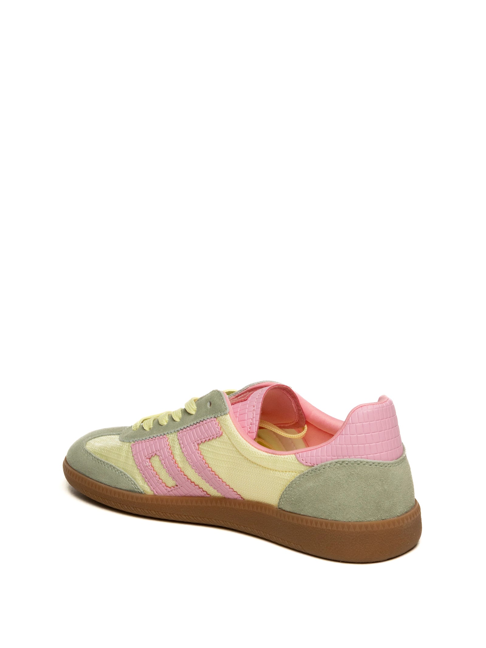 BACK 70 Sneaker ghost verde/rosa GHOST C26-501 SUEDE PINK GREEN 