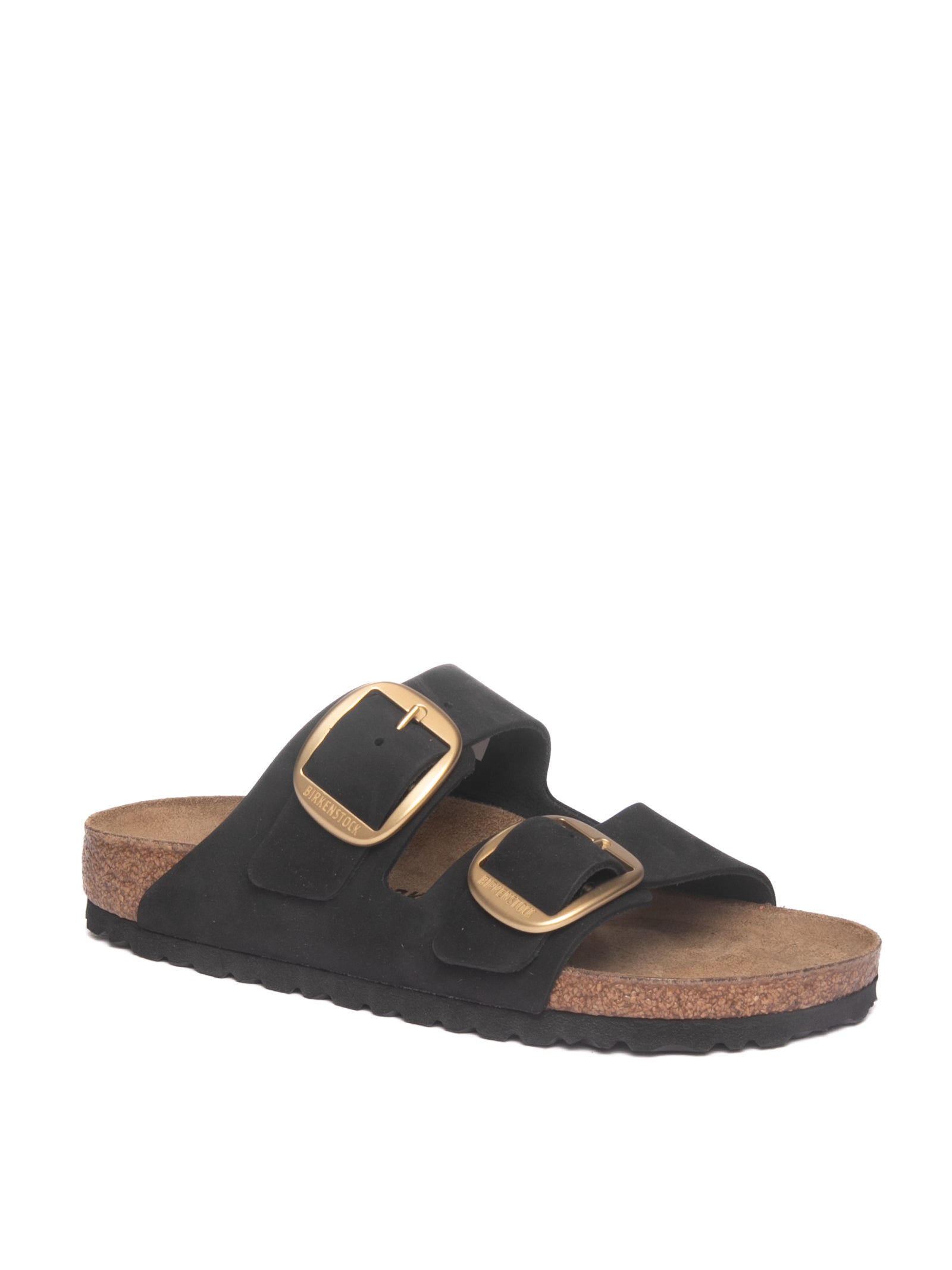 BIRKENSTOCK Sandalo arizona big buckle nero/oro ARIZONA BIG BUCKLE 1023290-BLACK 
