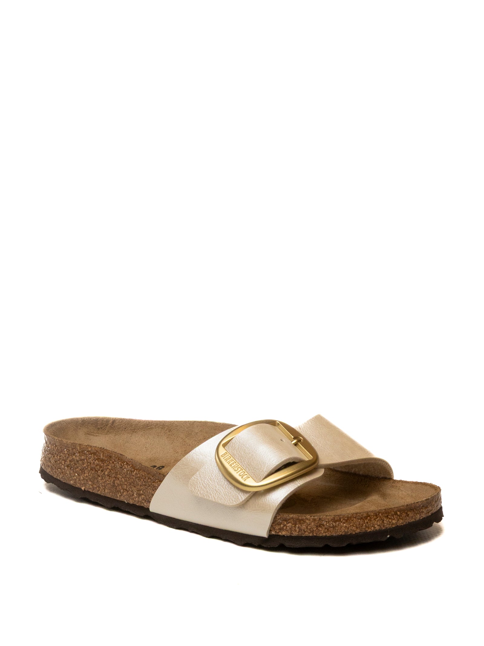 BIRKENSTOCK Sandal madrid big buckle laminato pearl MADRID BIG BUCKLE 1015279-PEARL WHITE 
