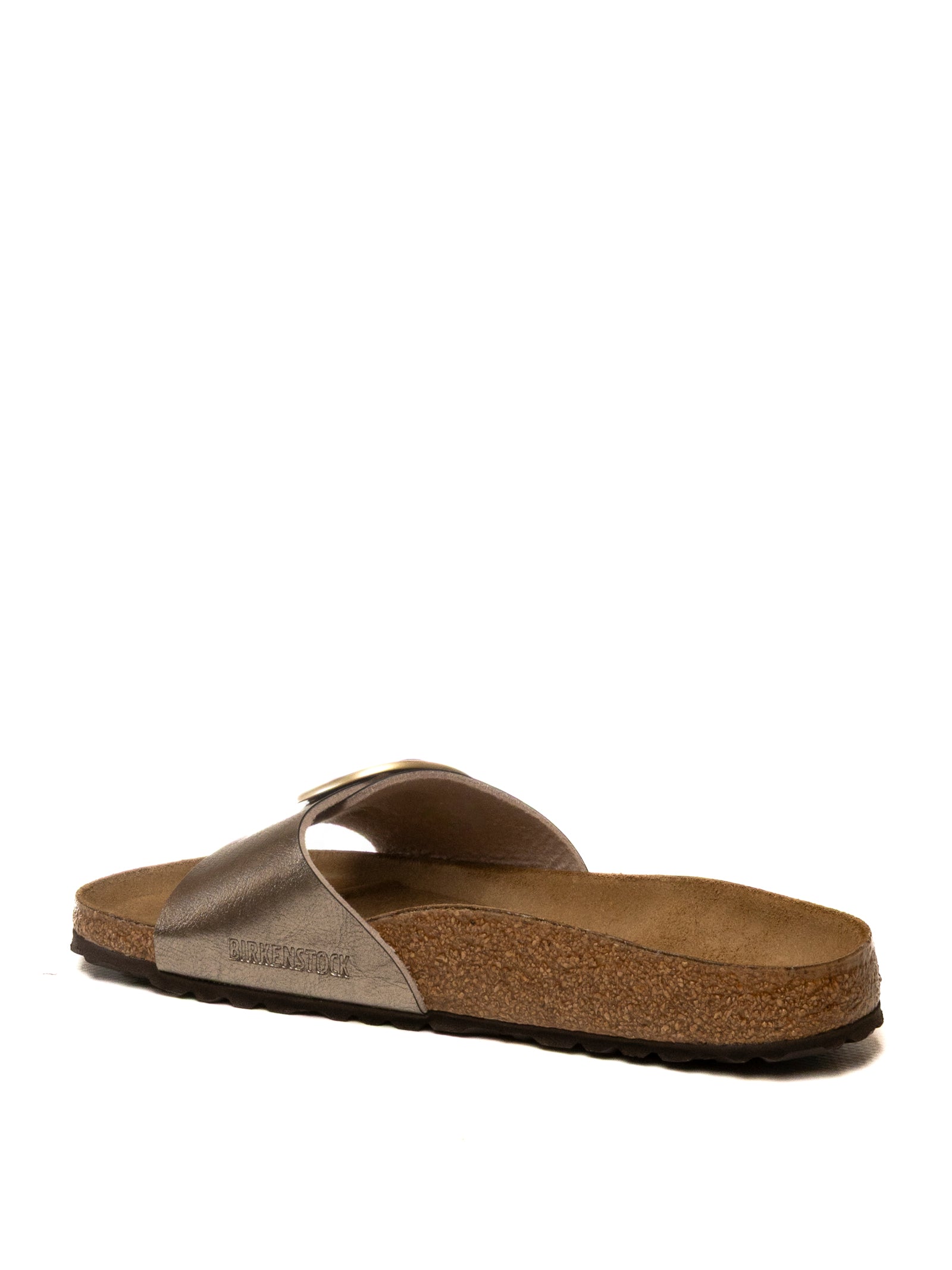 BIRKENSTOCK Sandalo madrid big buckle laminato oro MADRID BIG BUCKLE 1016237-TAUPE 