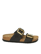BIRKENSTOCK Sandalo sydney nero/oro SYDNEY 1029457-LICORICE 