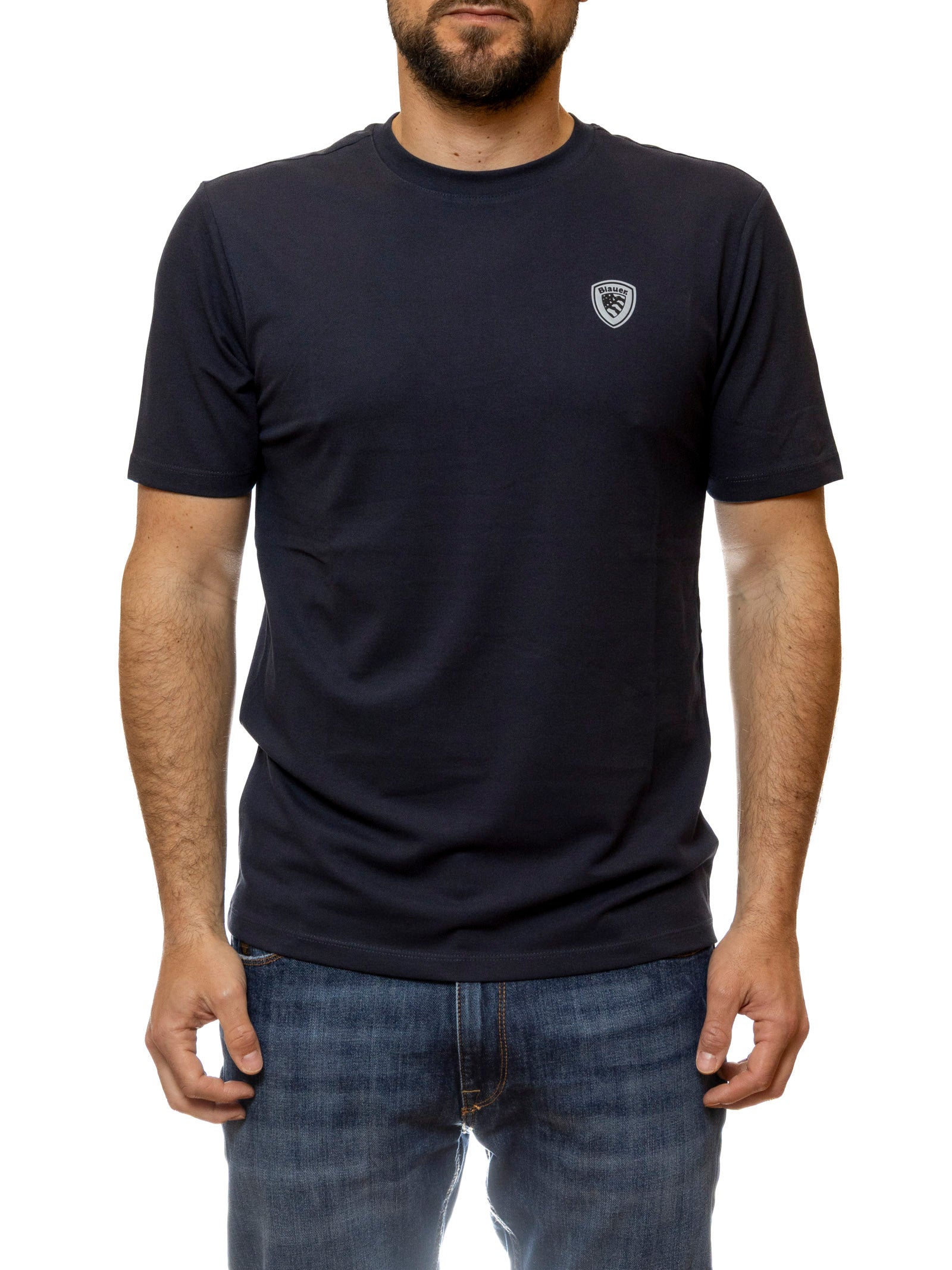 BLAUER t-shirt jan blu H02065 JAN-888 