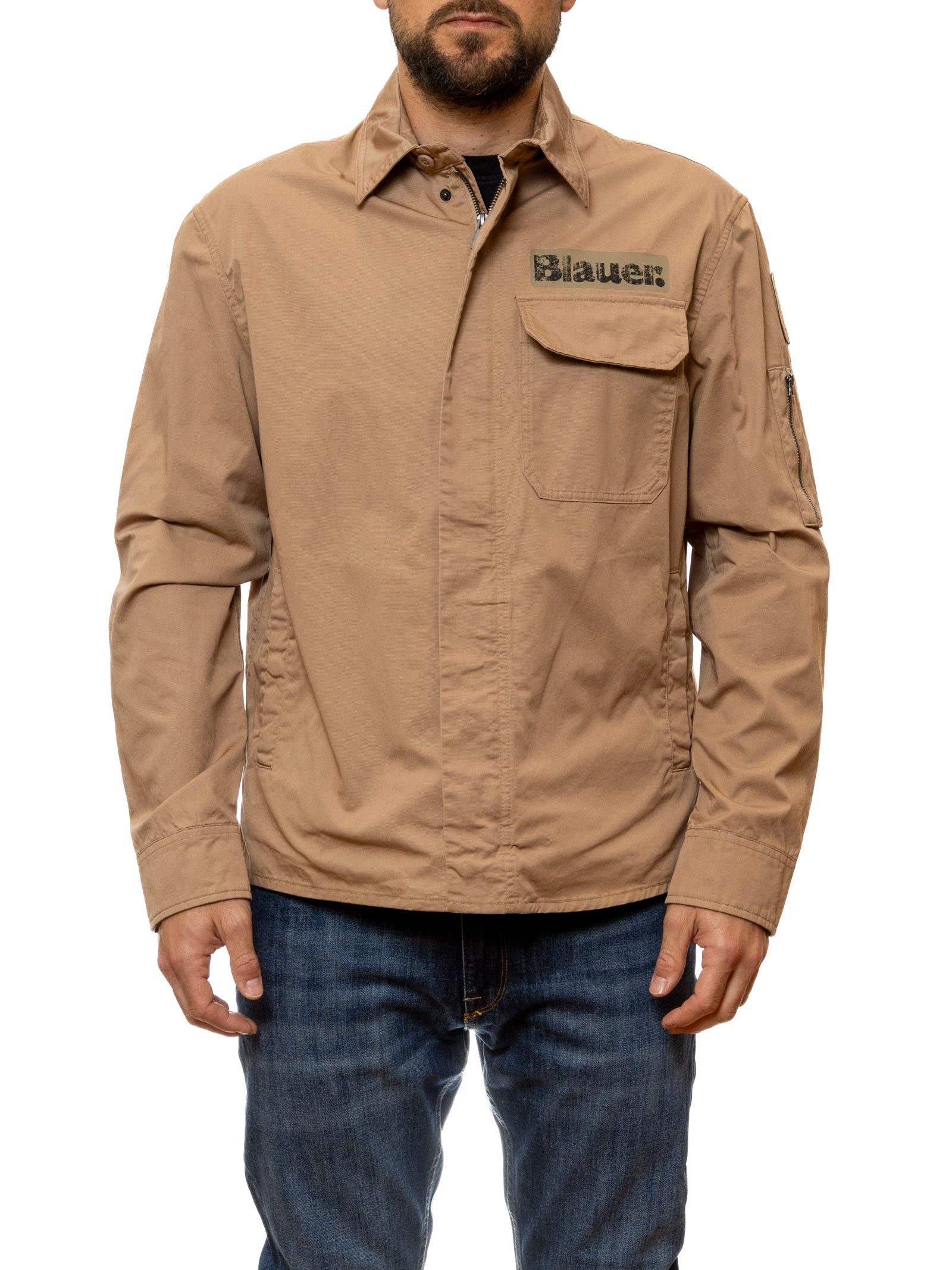 BLAUER giubbino lambert beige S04360 LAMBERT-327 