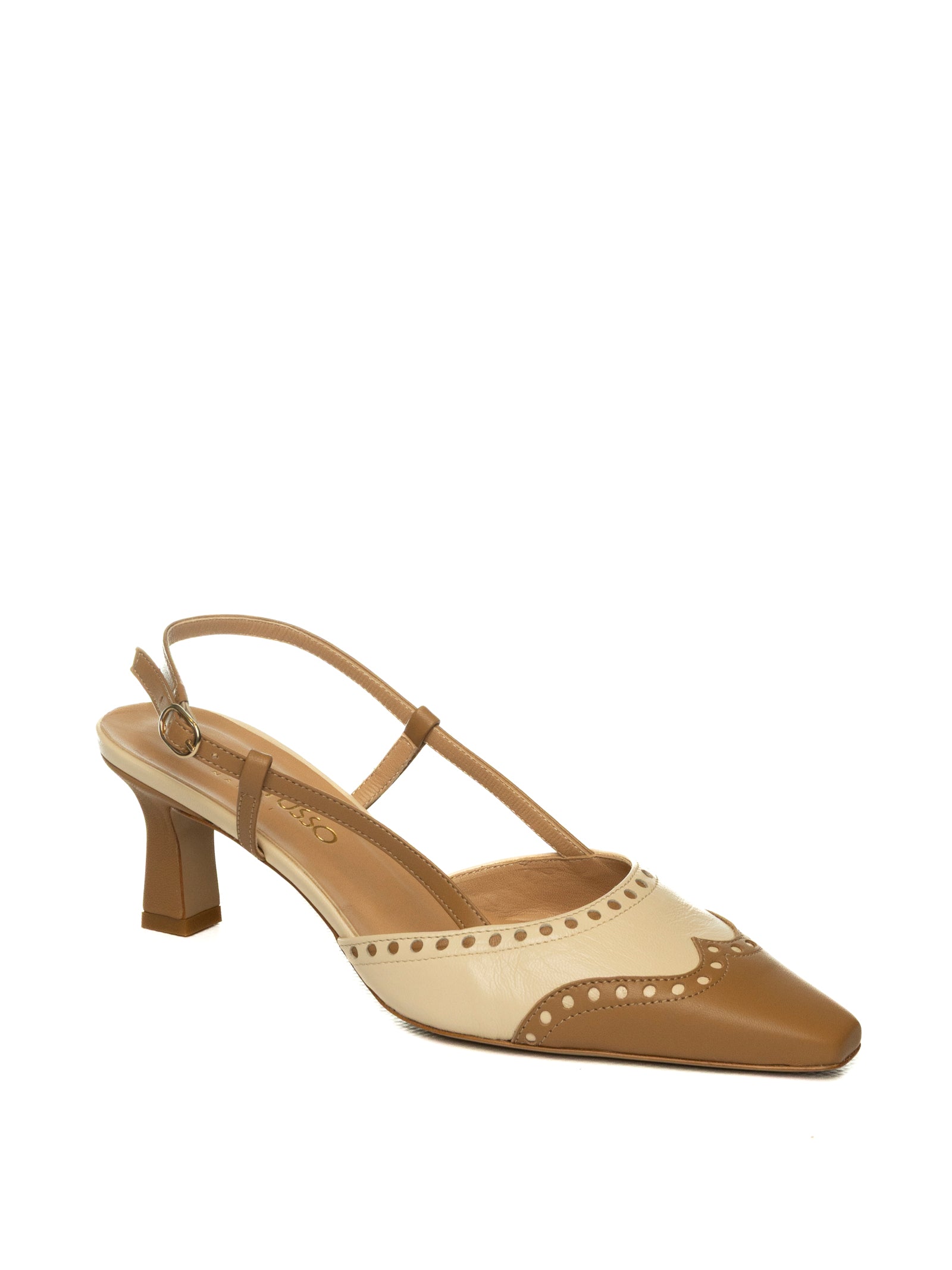 FRANCO RUSSO Chanel pelle camel/avorio R4111 NAPPA-CAMEL/AVORIO 