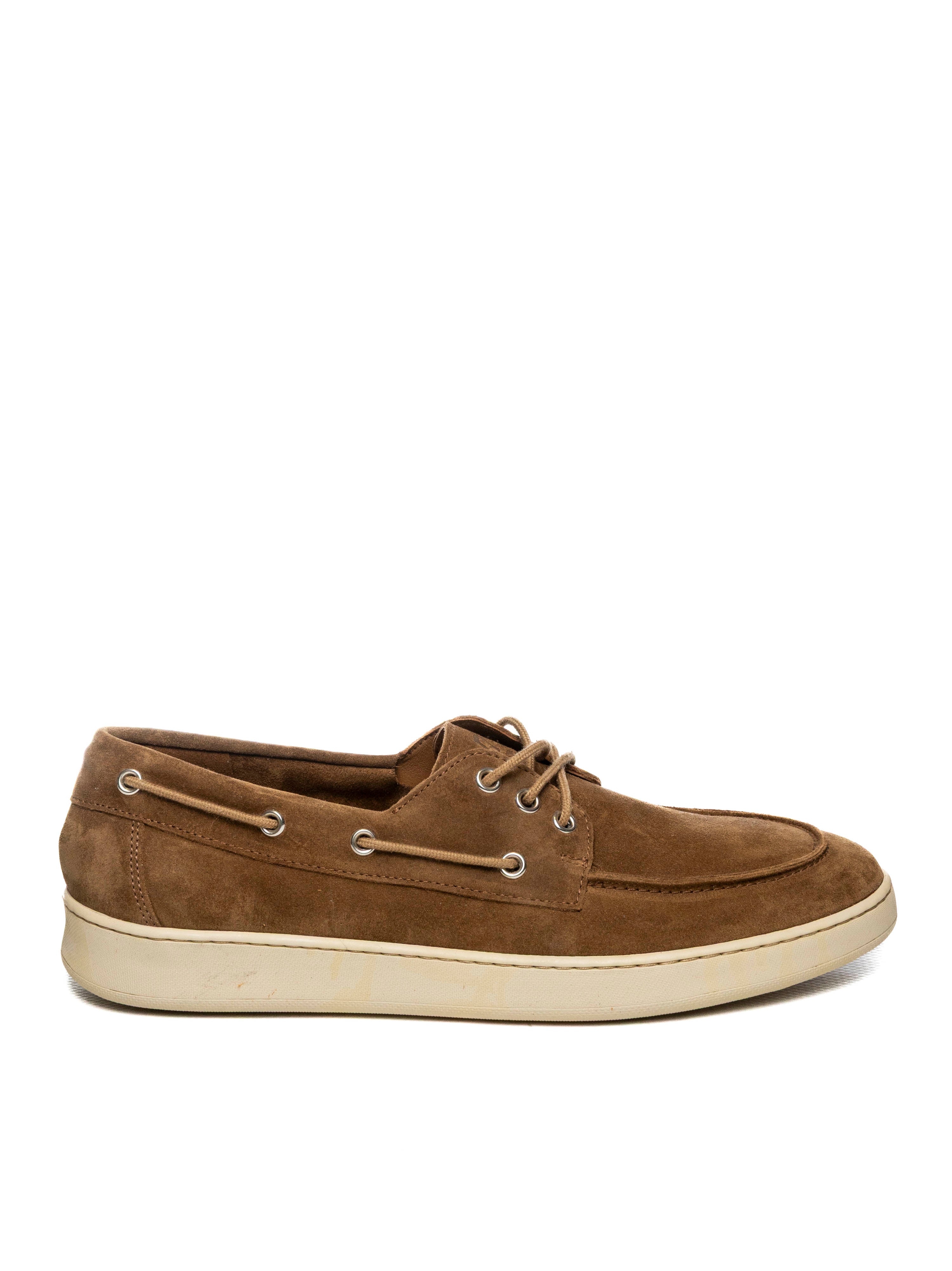 FRAU Stringata barca camoscio toffee 24B7 SUEDE-TOFFE 